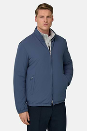 Technical Fabric Bomber Jacket, Light Blue, thumb, 2