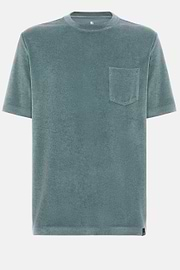 Cotton/Nylon T-Shirt, Green, hi-res