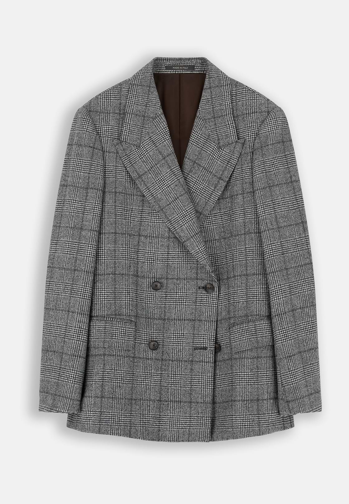 Blazer Double-Breasted in Wool, Black, hi-res, 5