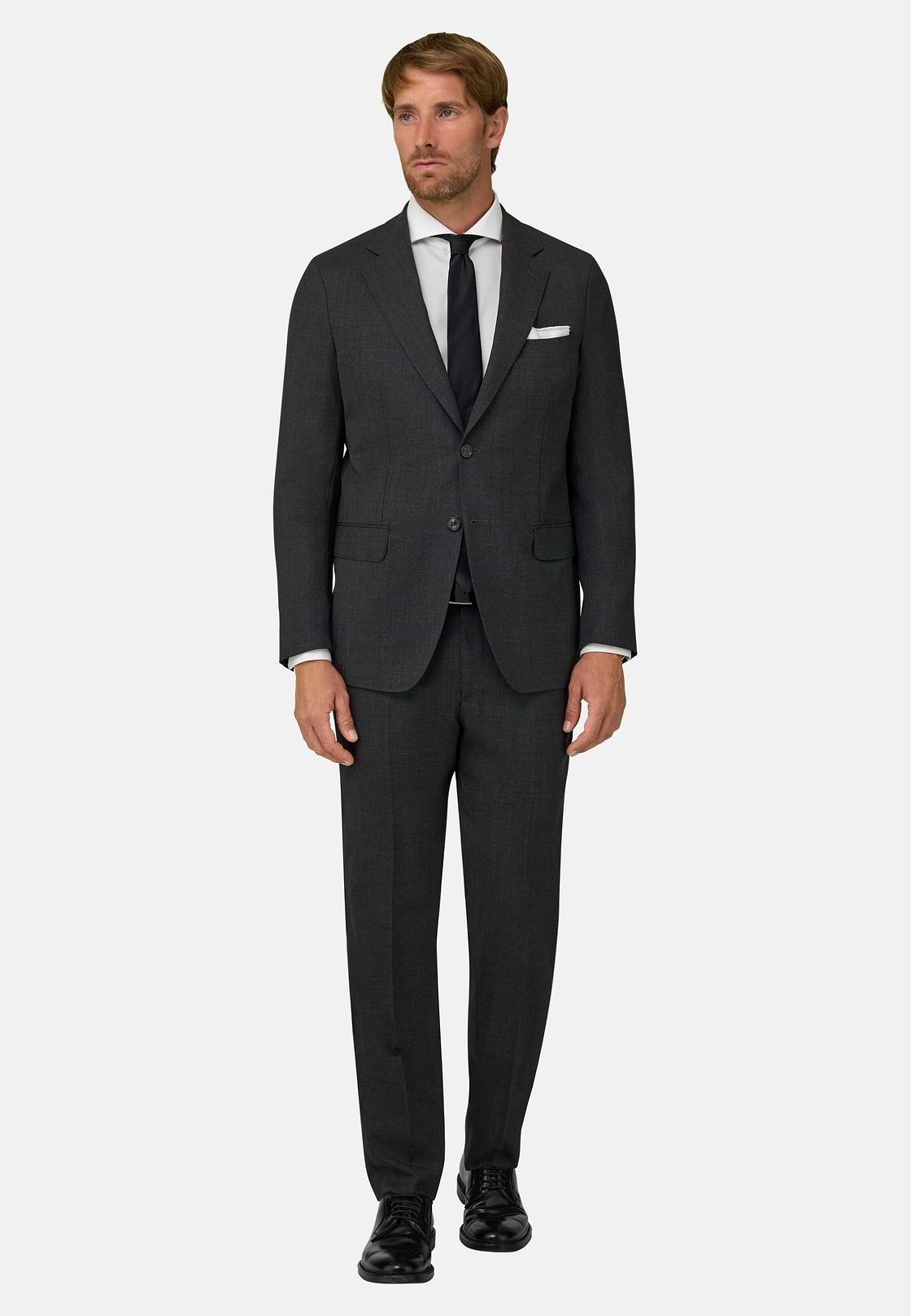 Jacket In Pure Wool Travel, Grey, hi-res, 2