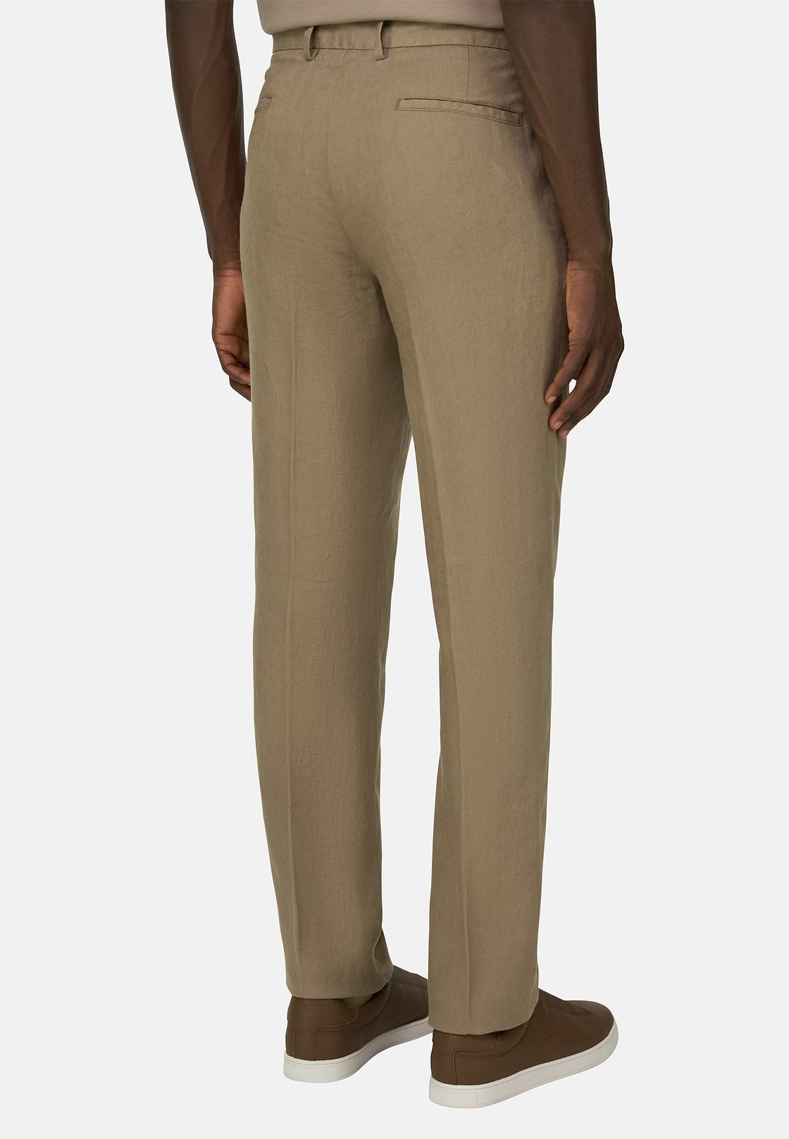 Solid Linen Pince Pants, , hi-res, 4