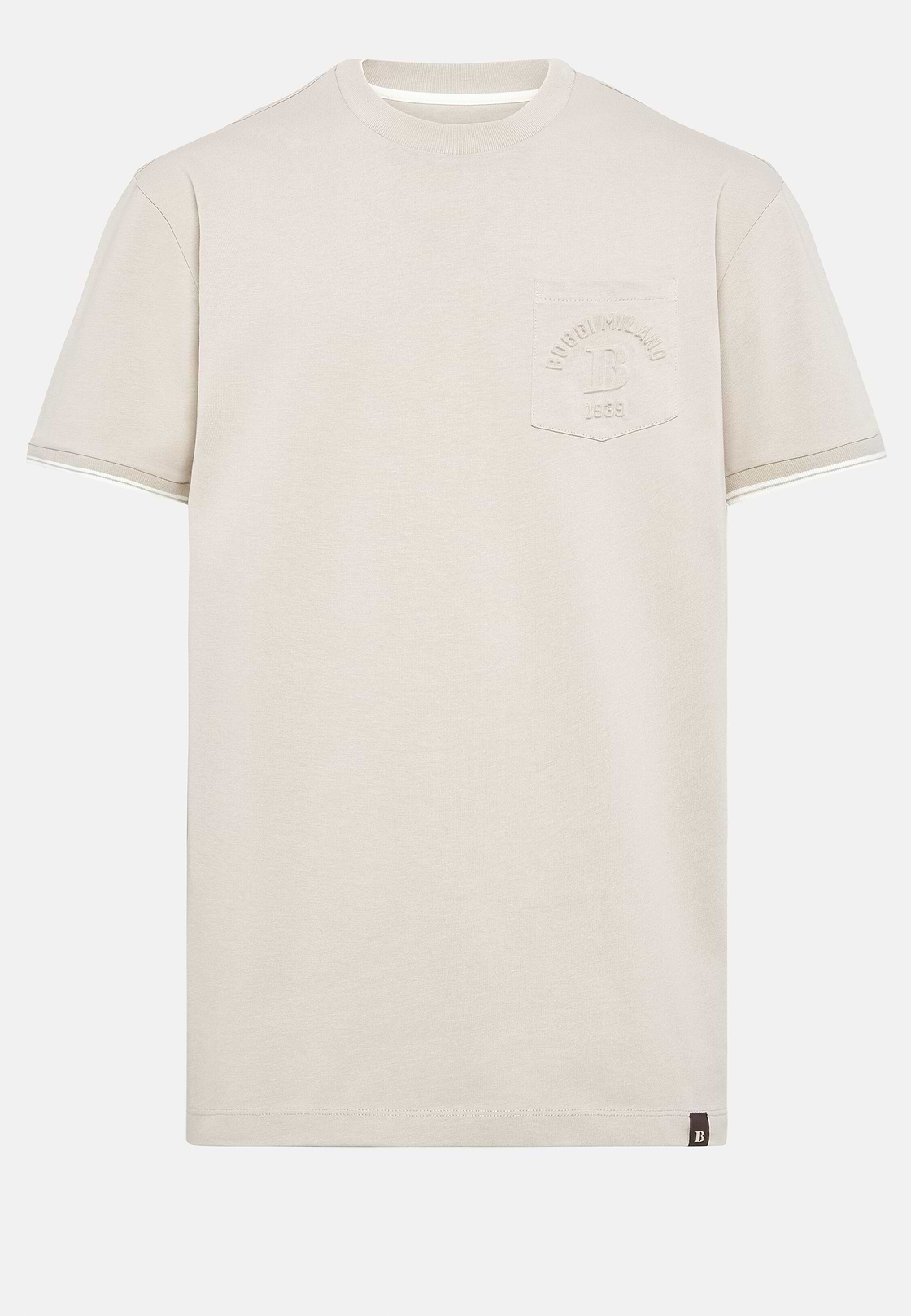 Organic Cotton Blend T-Shirt, Sand, hi-res