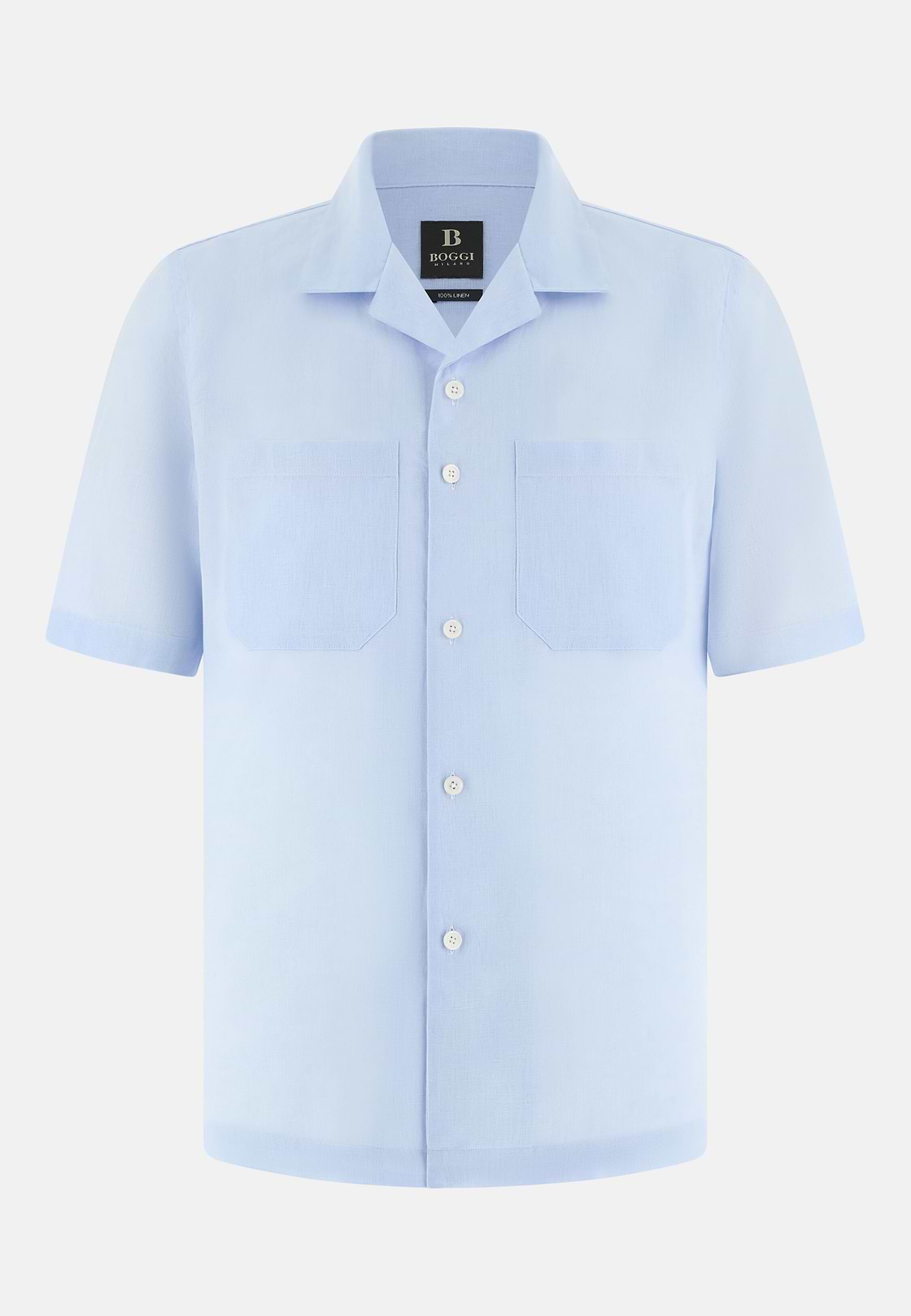 Hemd Aus Leinen Regular Fit, Hellblau, hi-res, 6