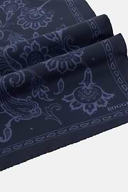 Bandana aus Seide mit Cashmere-Muster, Navy blau, thumb, 3