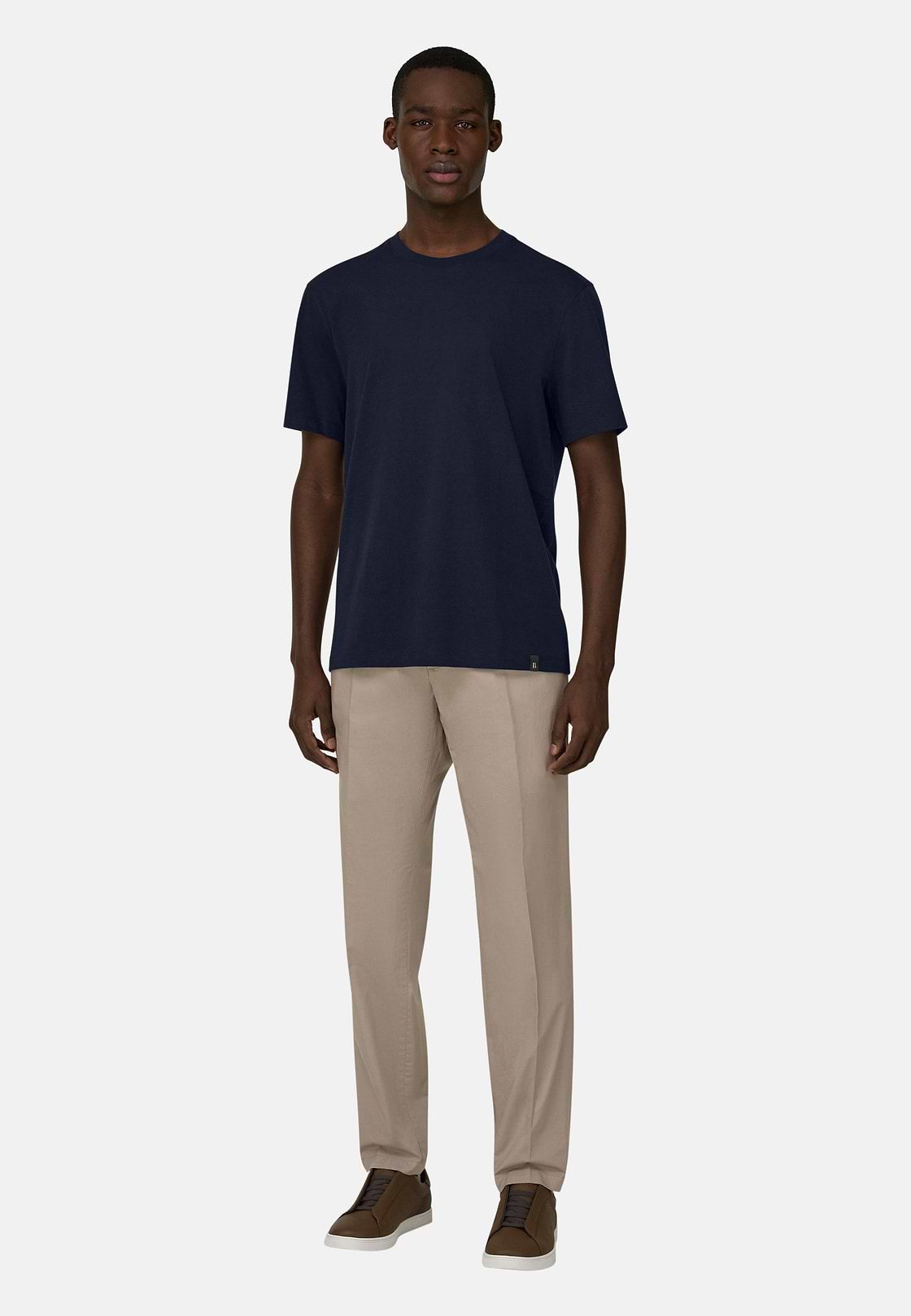 Cotton Tshirt, Navy blue, hi-res, 1