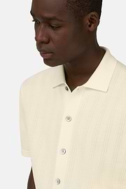 Strickhemd Aus 100 % Bio-Baumwolle, Creme, thumb, 4