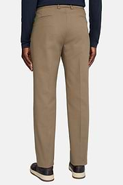 Pantalon En Gabardine De Coton Extensible, Taupe, hi-res