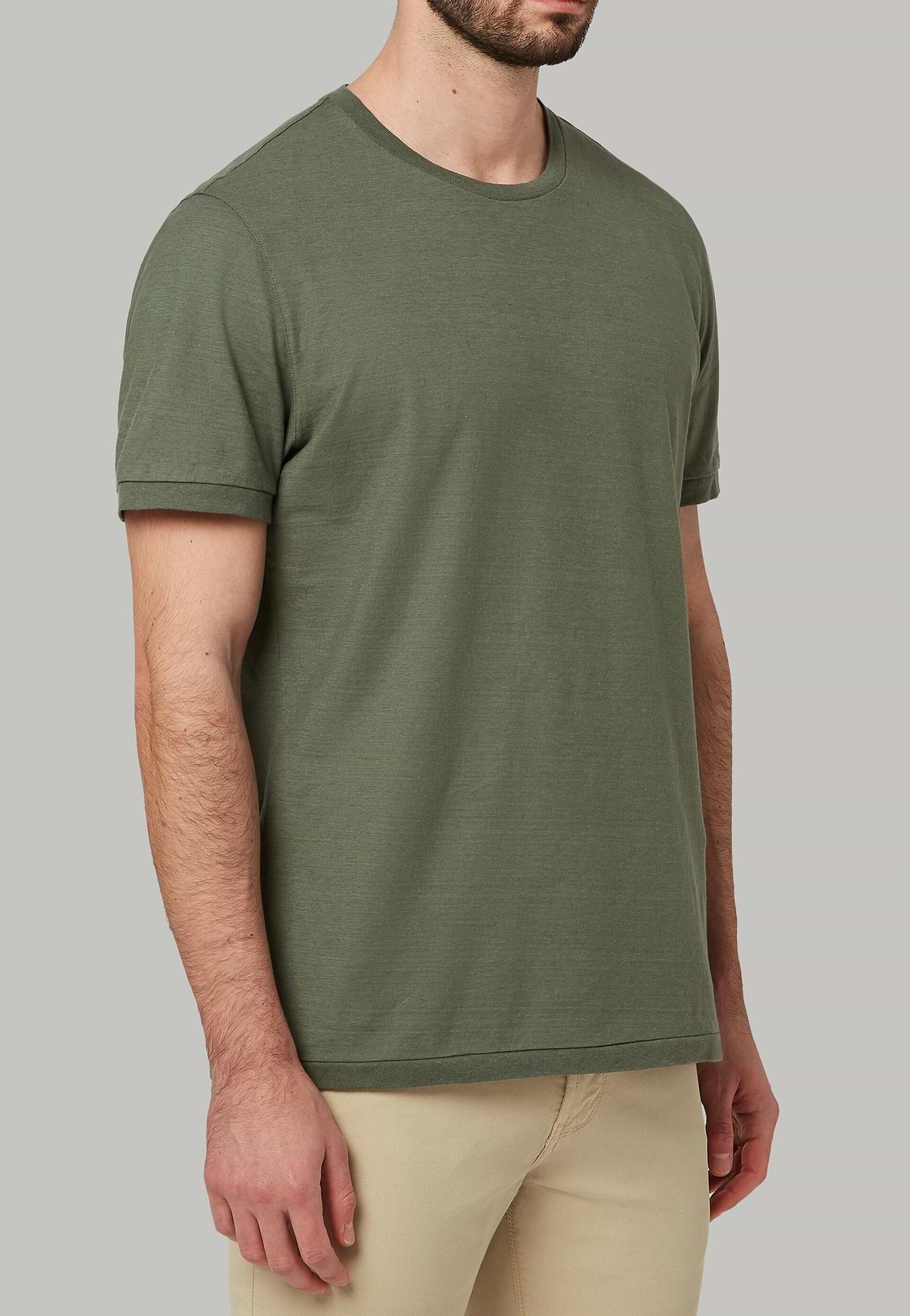 Linen cotton jersey t-shirt, , hi-res, 3