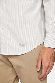 Chemise En Coton Oxford Bio Coupe Droite, Light grey, hi-res