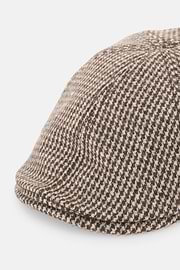 Coppola Cap Houndstooth Wool Blend, Dark brown, thumb, 2