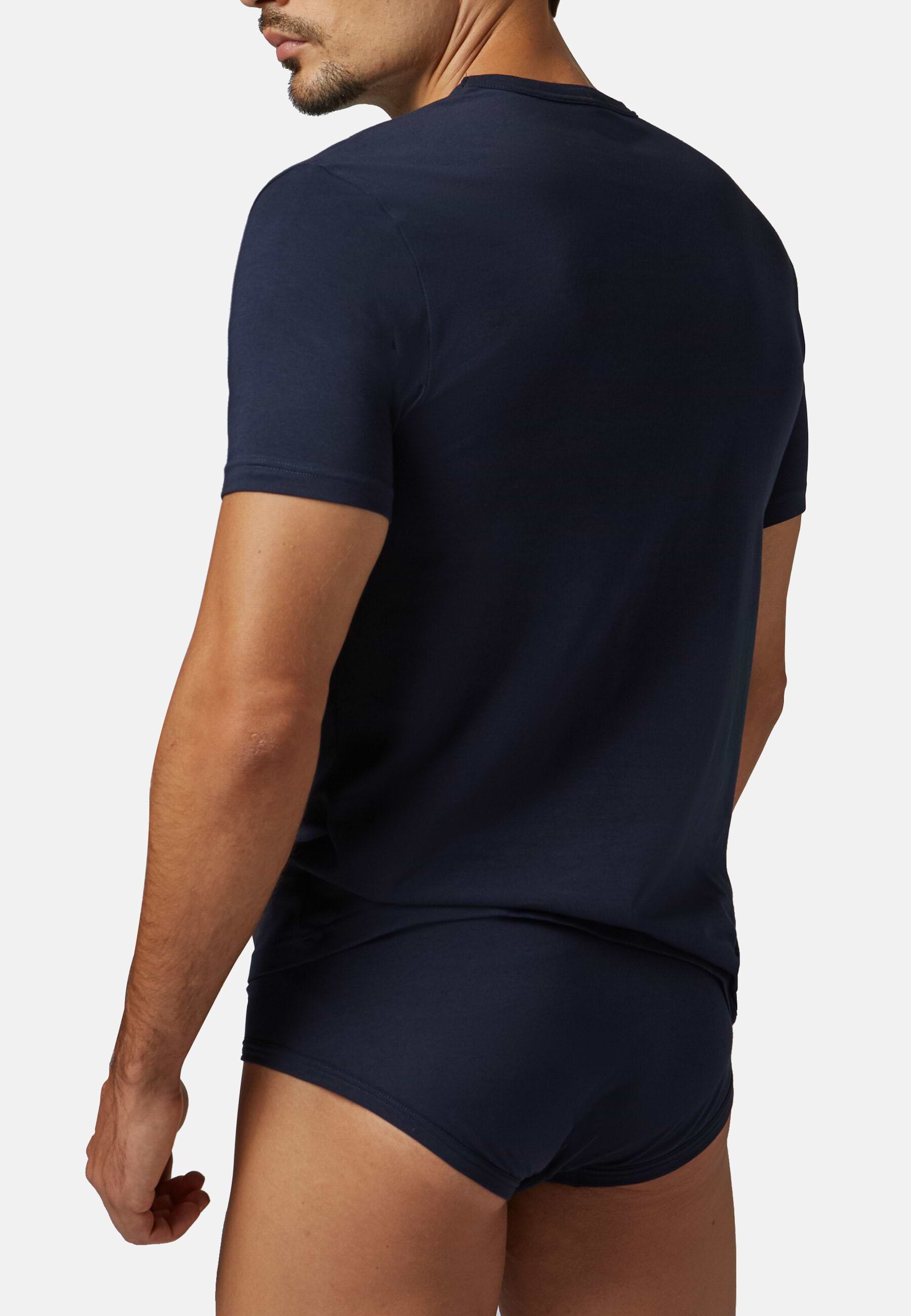 T shirt In Jersey Di Cotone Elasticizzato Uomo Boggi Milano
