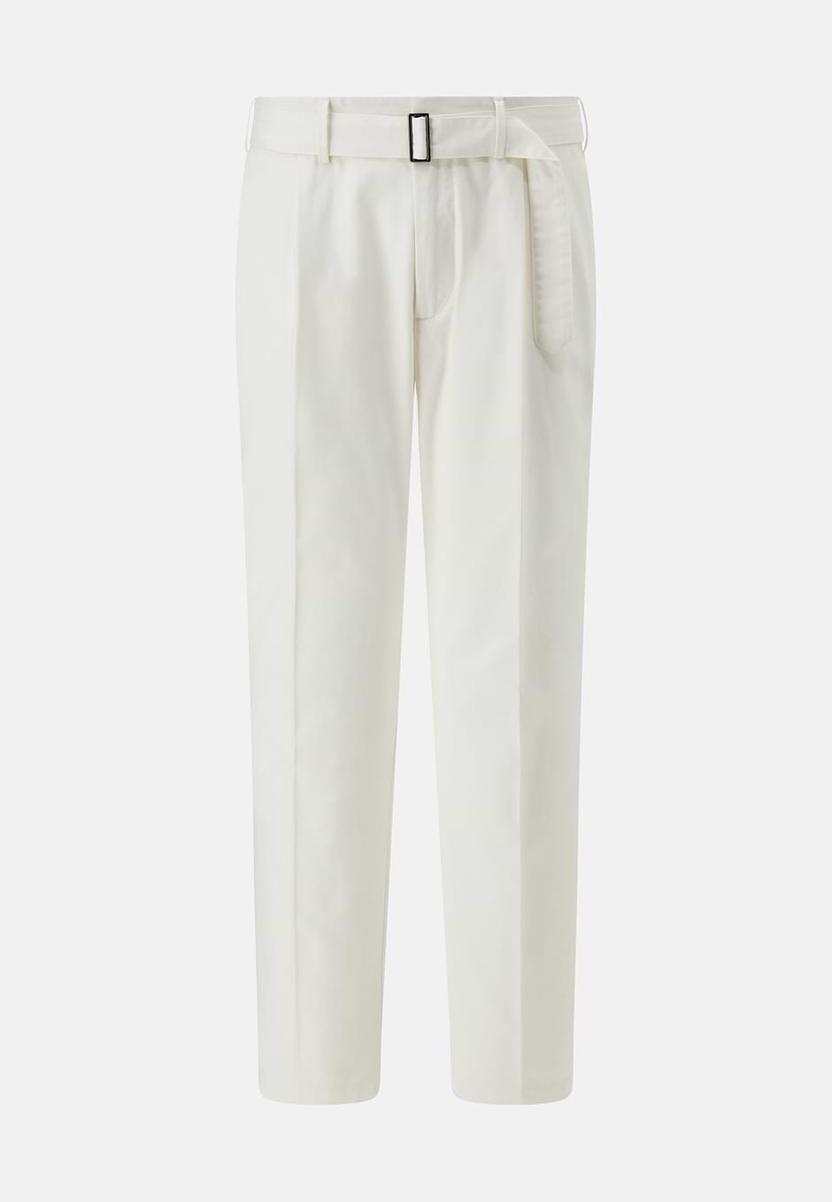 Pantaloni In Cotone, Bianco, hi-res