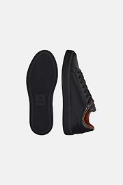 Leather Trainers, Black, hi-res