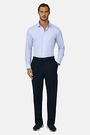 Polohemd Kariert aus Japanischem Jersey Regular Fit, Hellblau, thumb, 2