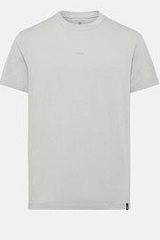 T-Shirt In Cotone Supima Elasticizzato, Light grey, hi-res