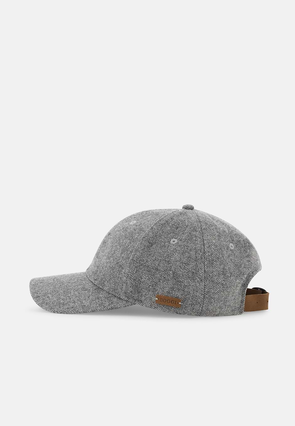 Gorra con Visera Espiga en Mezcla de Lana, Light grey, hi-res