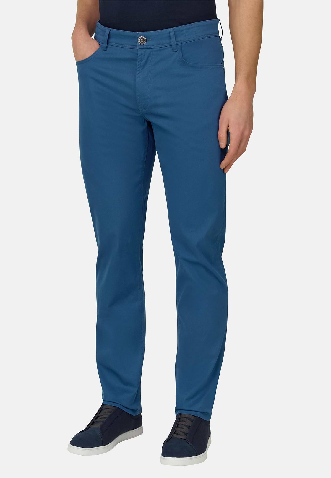 Cotton Tencel 5 Pockets, Air-blue, hi-res, 1