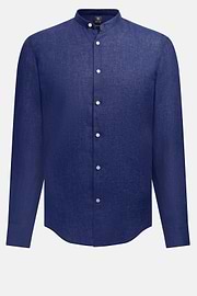 Regular Fit Linen Shirt, Navy blue, hi-res
