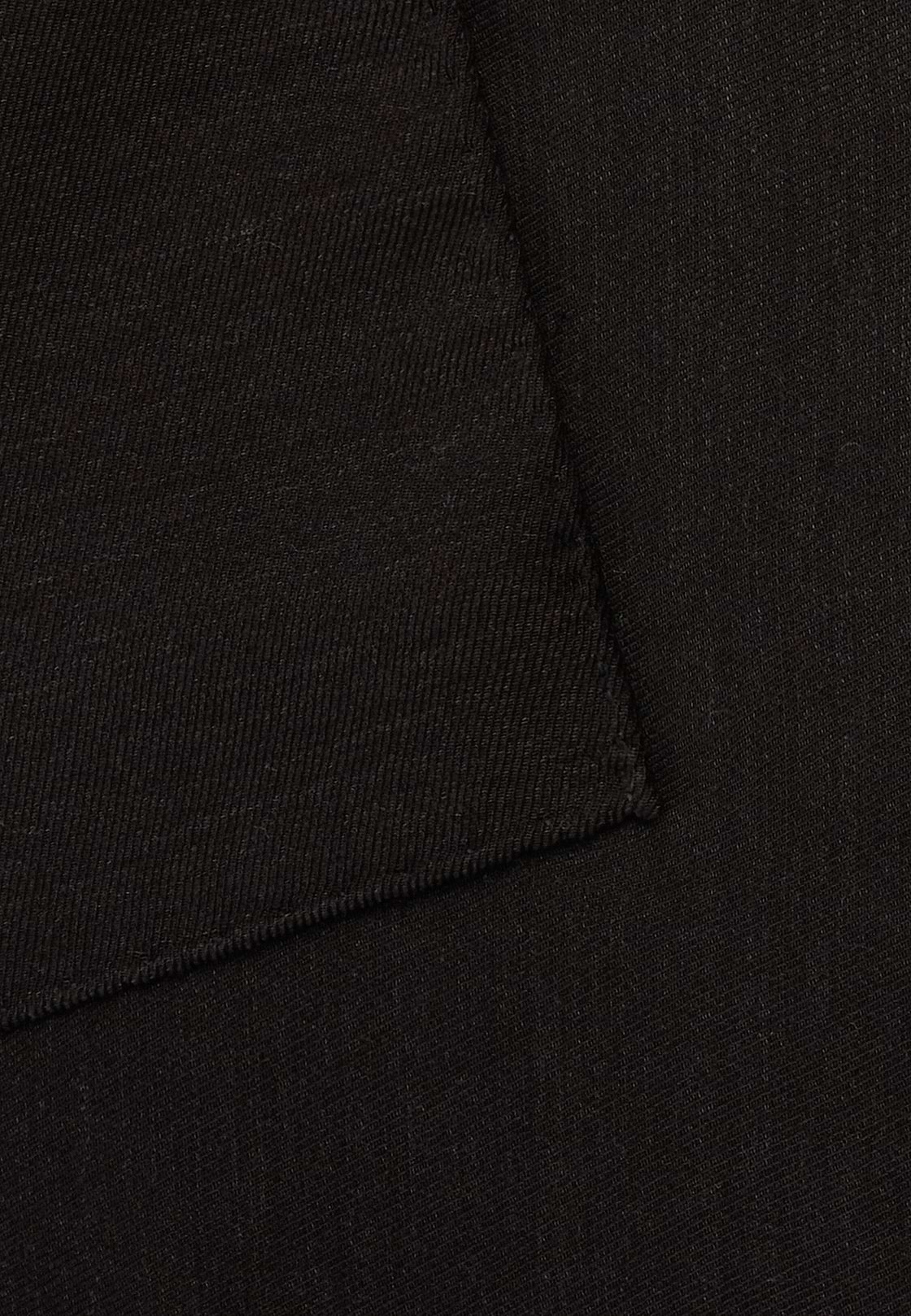 Wool Pocket Square, Black, hi-res