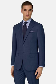 Anzug Aus Wolle, Blau, thumb, 2