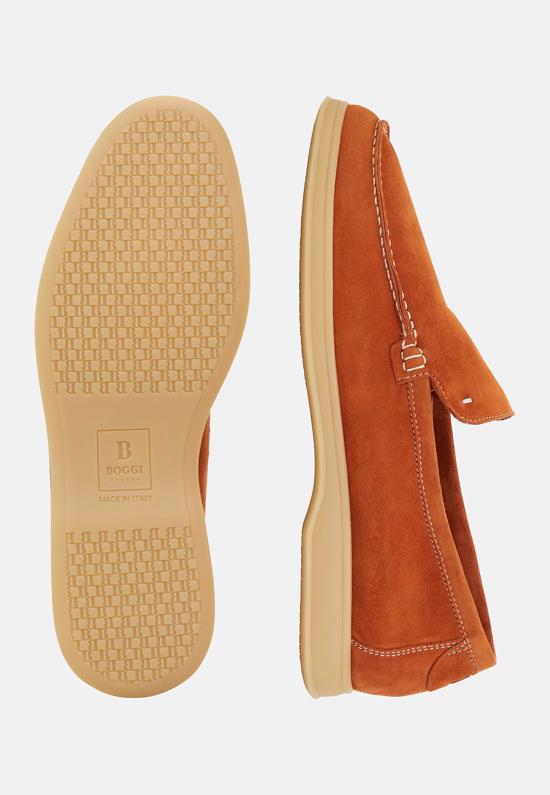 Mocassins Aria En Daim, Rojo, hi-res