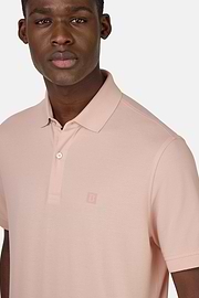 Polo En Piqué De Coton., Rose, hi-res