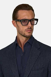 Blazer Herringbone Cotton Blend, Navy blue, thumb, 3