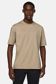 T-shirt van high-performance jersey, Beige, hi-res