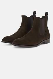 Suede Ankle Boots, Dark brown, thumb, 3