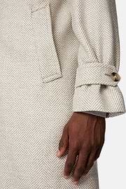 Single-breasted Wool Coat, Sand, hi-res
