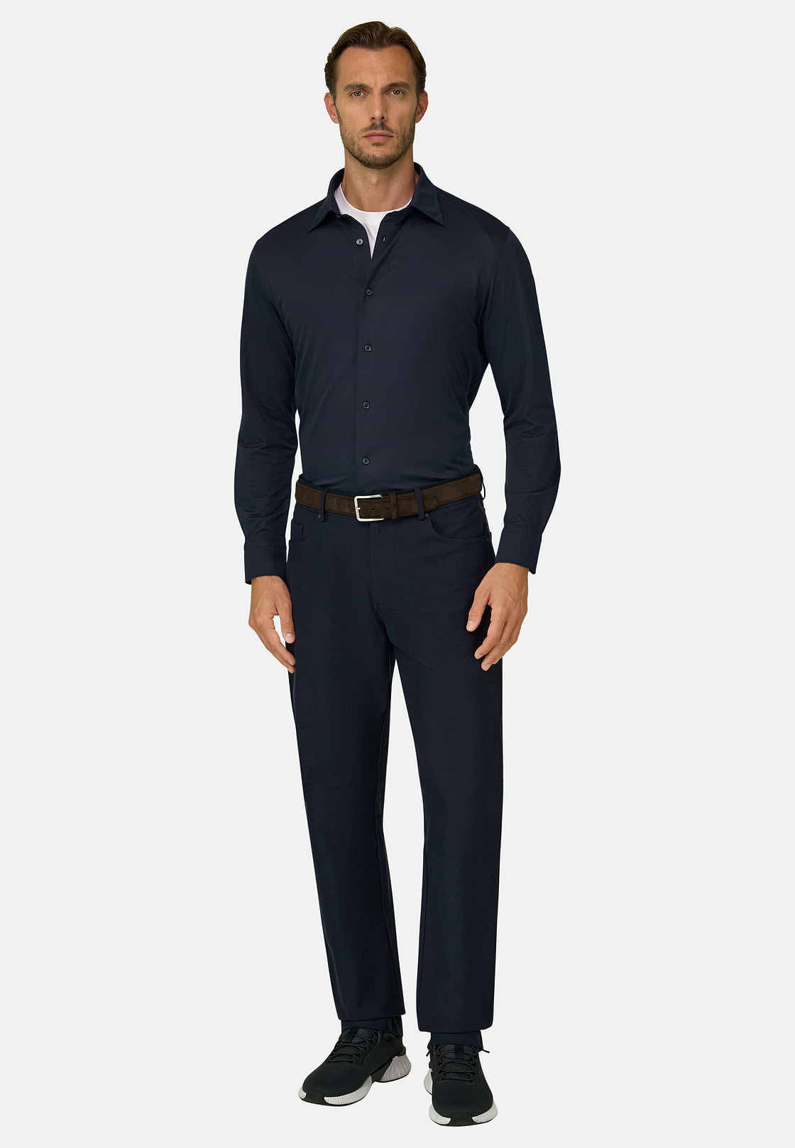 Jeans in Technical Fabric B Tech, Navy blue, hi-res, 2