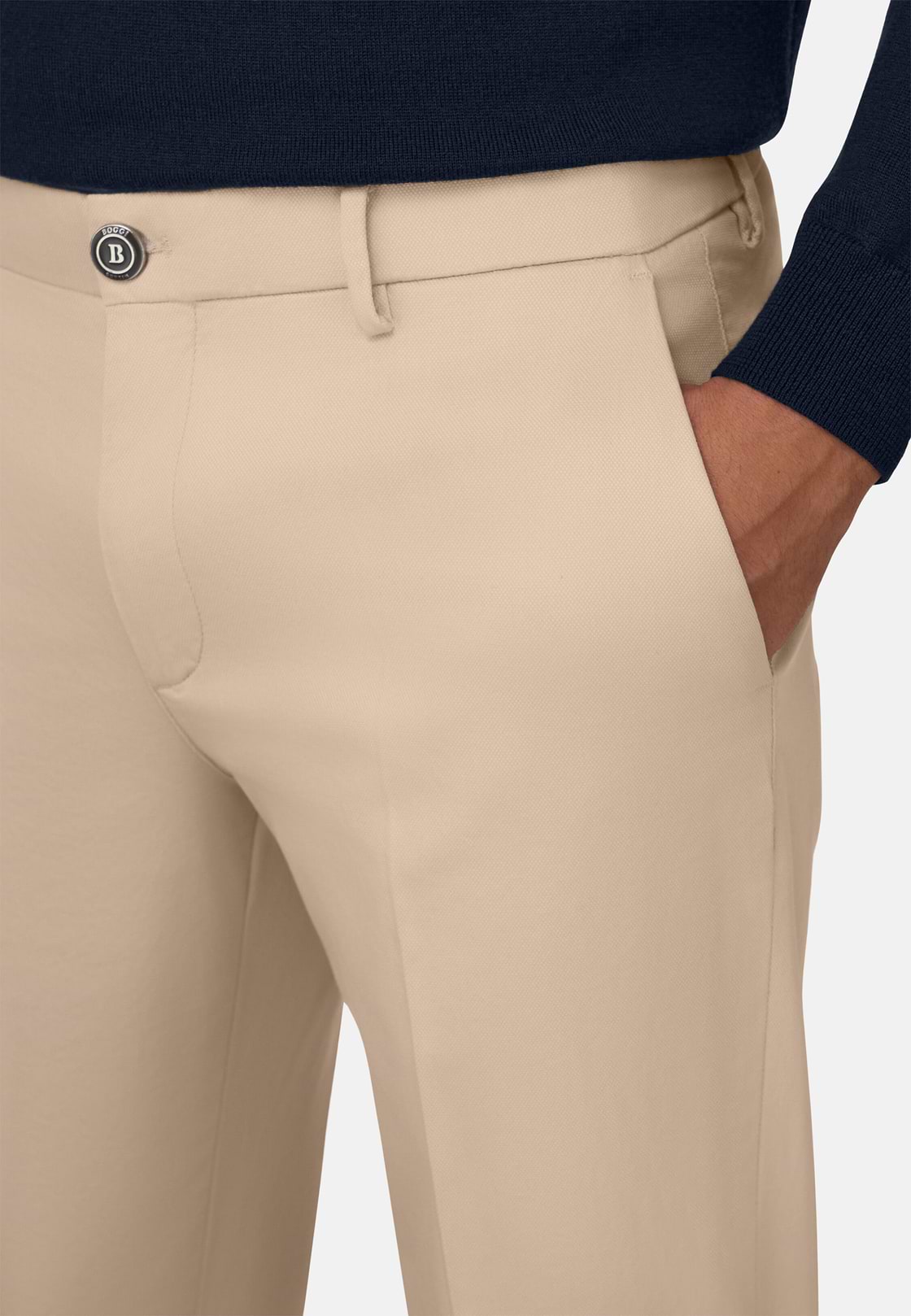 Hose aus baumwoll-tencel-stretch, , hi-res, 3