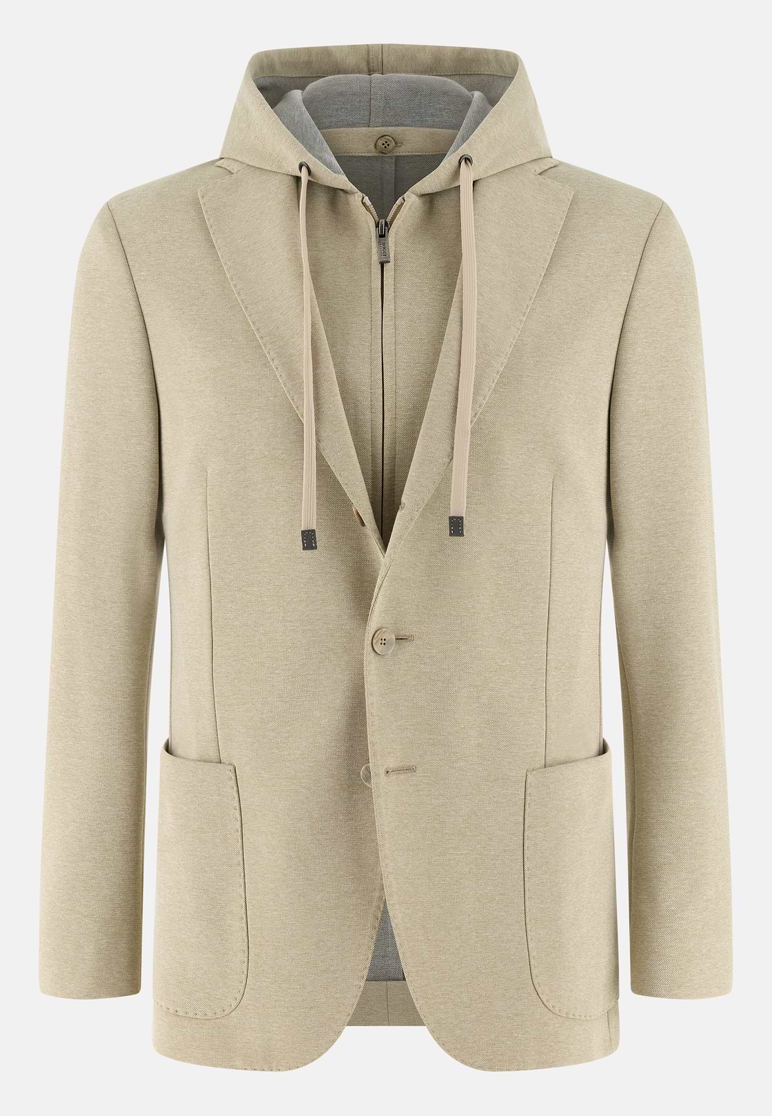 Sweatjacke Madison aus elastischem Baumwollmix, Beige, hi-res, 5