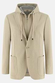Sweatjacke Madison aus elastischem Baumwollmix, Beige, thumb, 5
