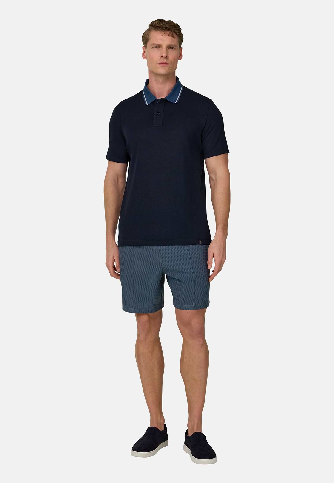 Bedruckte Badehose Aus Technischem Gewebe, Air-blau, hi-res, 1