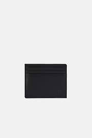 Leather Credit Card Holder, Black, hi-res