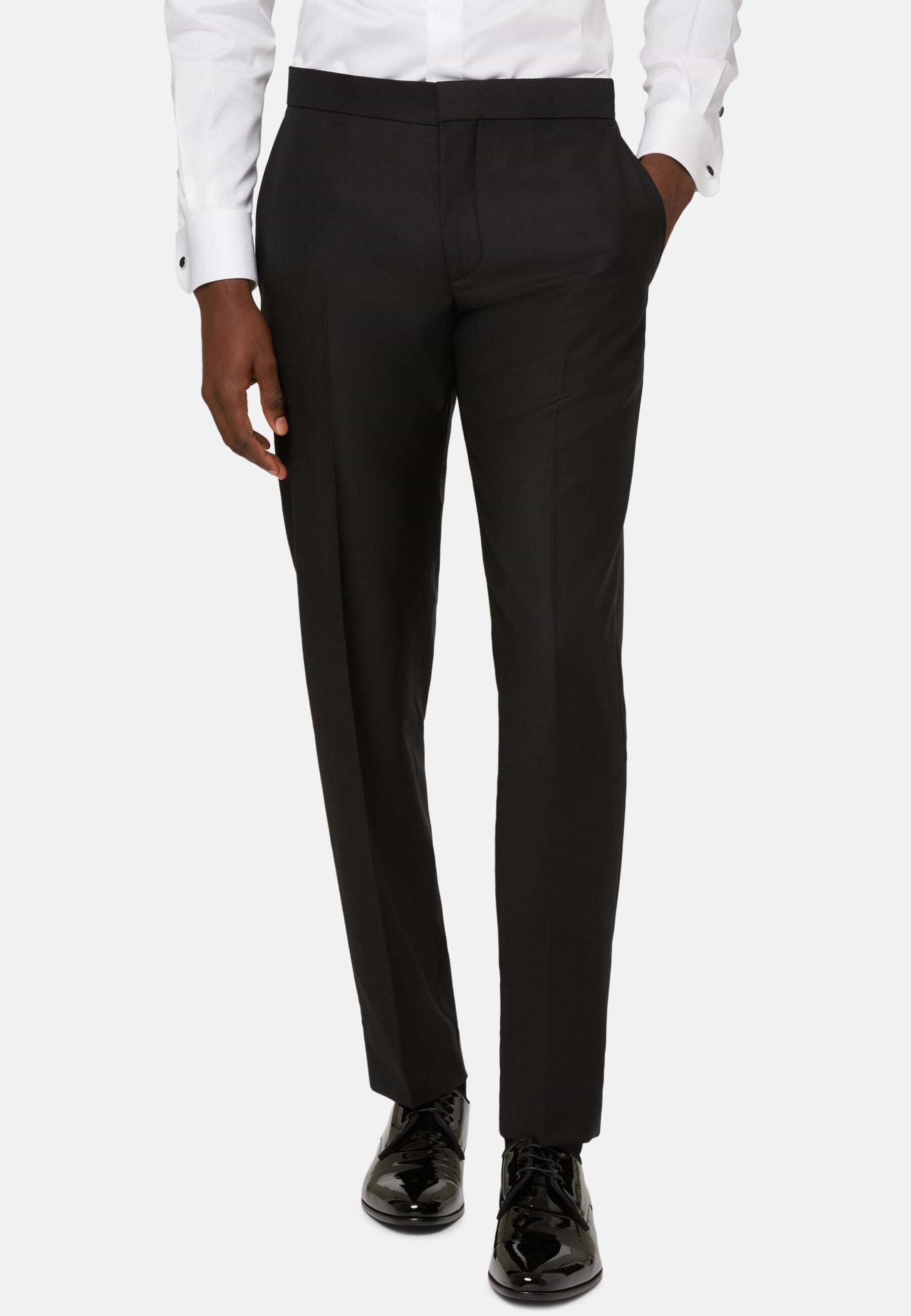 Pantaloni Da Smoking In Lana Uomo Boggi Milano