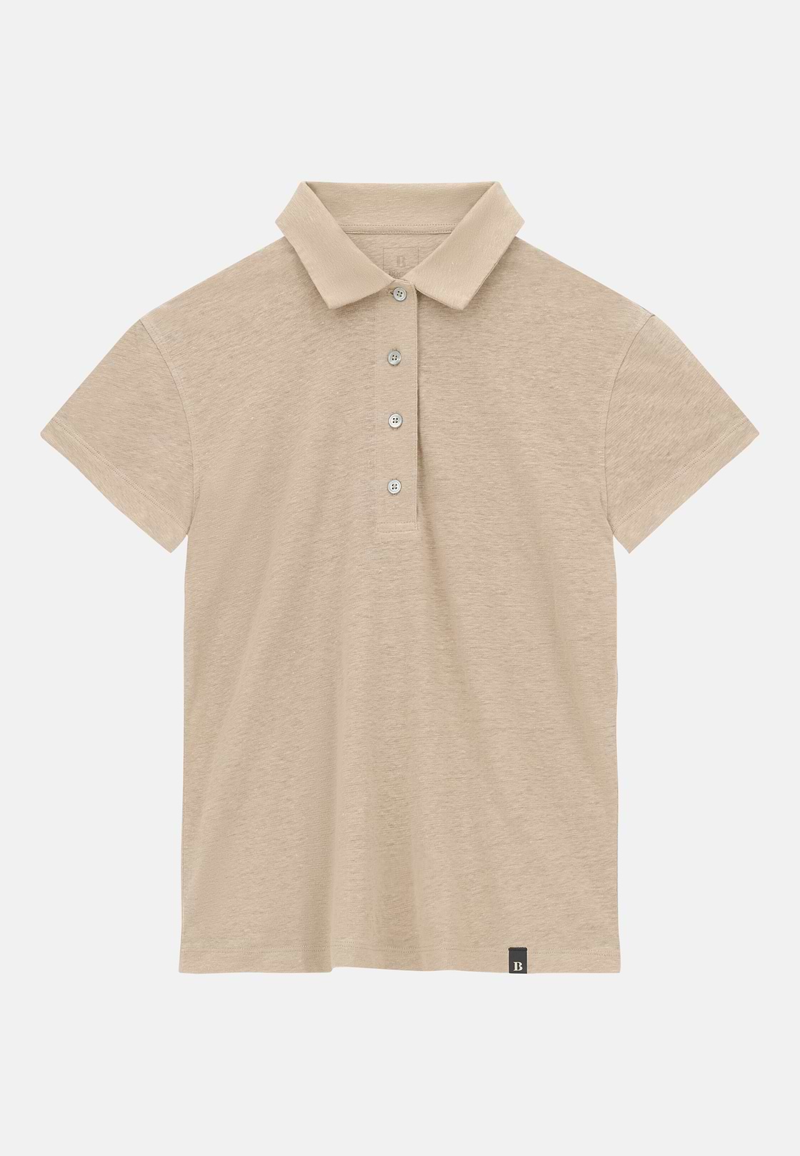 Polo en lin extensible, Sable, hi-res, 5