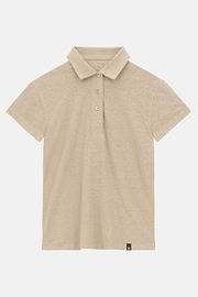 Polo en lin extensible, Sable, thumb, 5