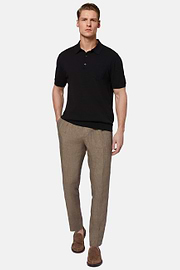 Pantalon En Pur Lin, Taupe, hi-res