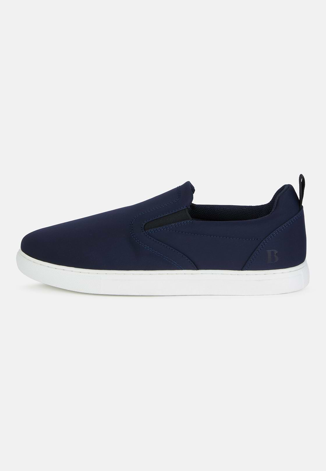 Slip-Ons In Navy Blue Technical Fabric, Navy blue, hi-res