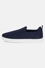 Slip-Ons In Navy Blue Technical Fabric, Navy blue, hi-res