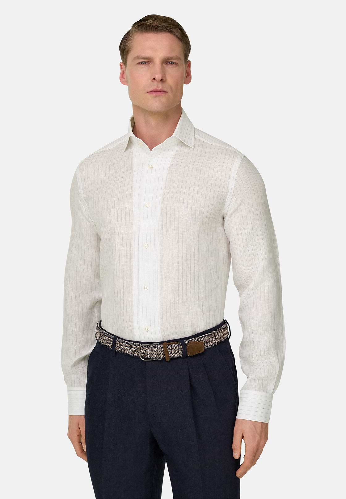 Hemd Aus Leinen Regular Fit, Hellblau, hi-res, 2