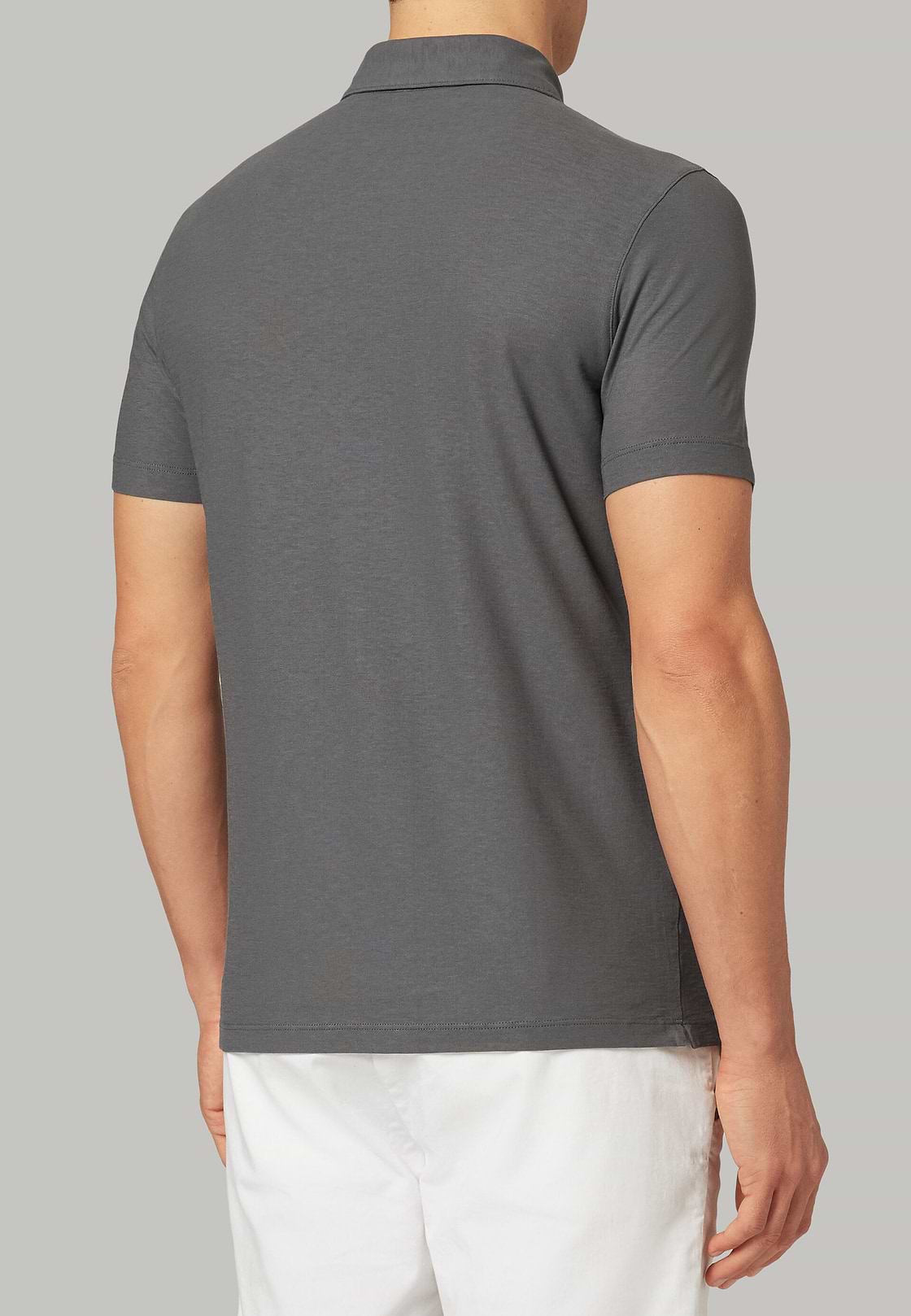 POLO IN JERSEY DI COTONE CREPE REGULAR FIT, , hi-res, 5