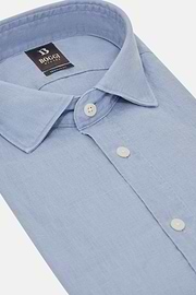 Regular Fit Linen Shirt, Light Blue, hi-res