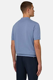 Polo En Coton, Bleu clair, thumb, 3