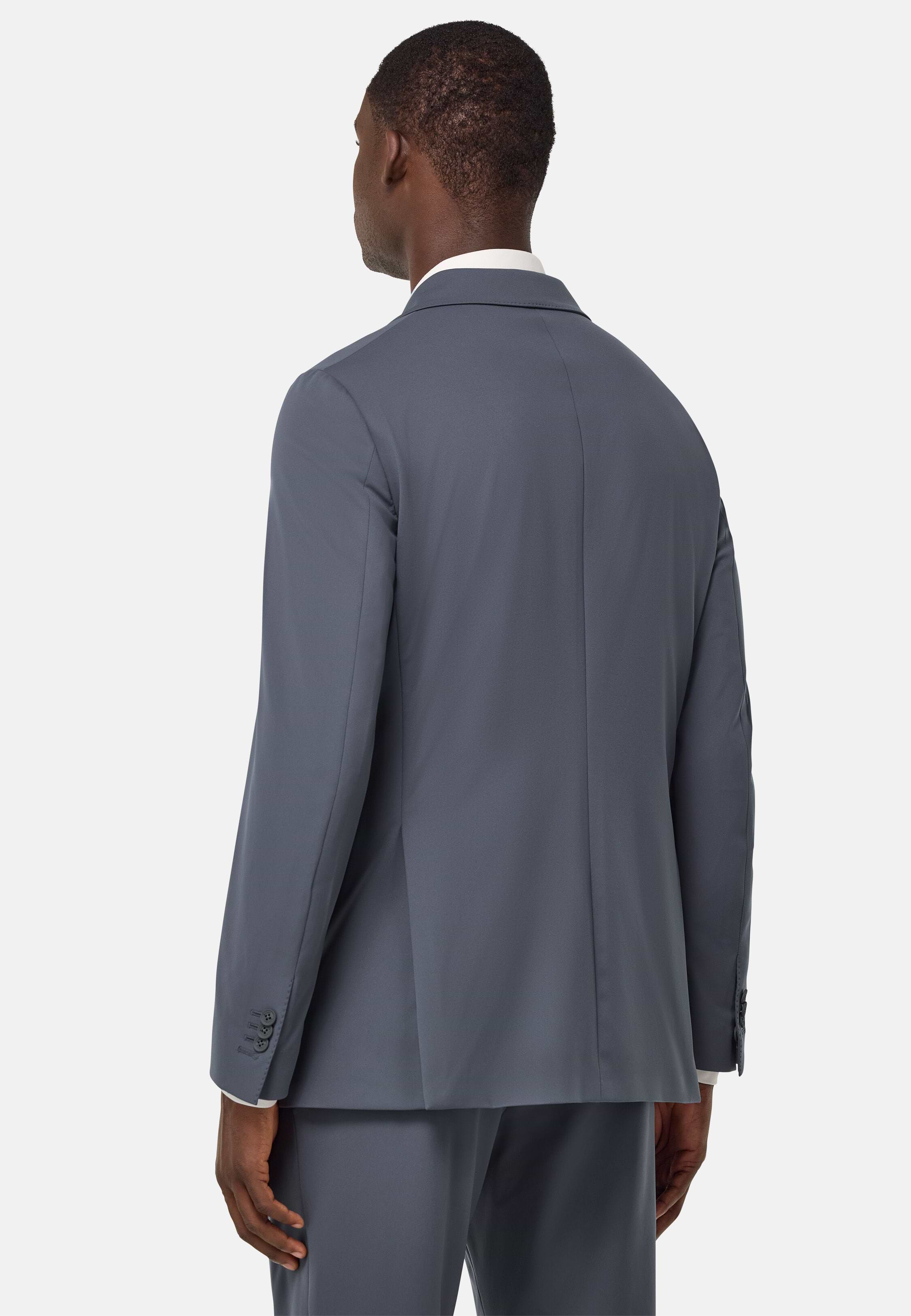 Men's B Tech Double-Breasted Jacket in Stretch Nylon | Boggi