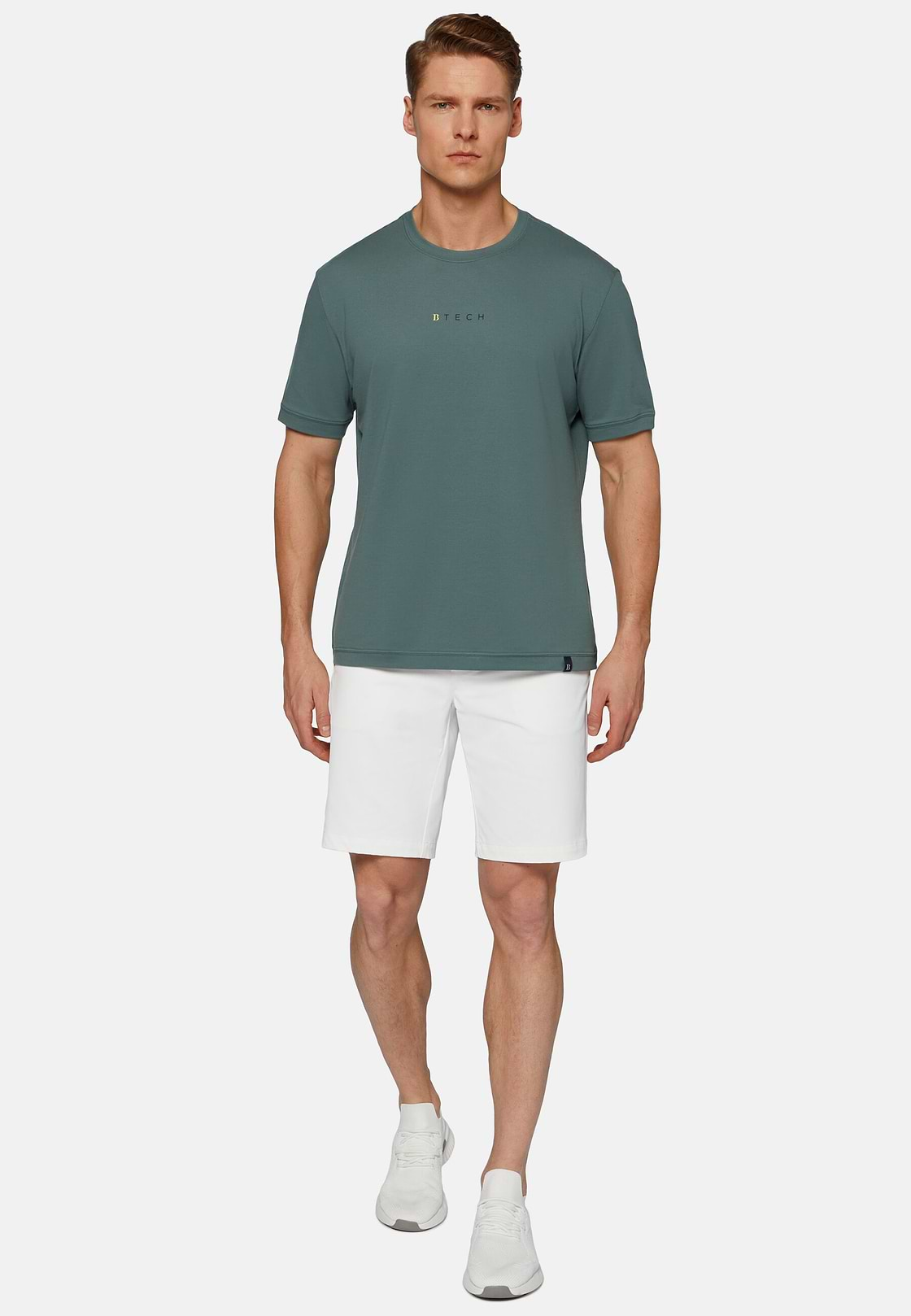 High-Performance Piqué Polo T-Shirt, Green, hi-res