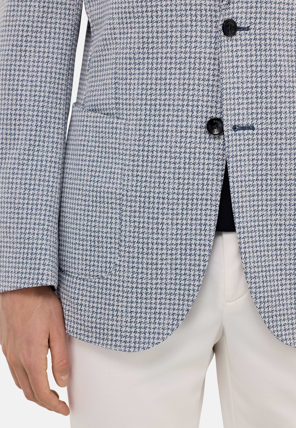 オープニング 大放出セール Houndstooth Jersey B Jacket Boggi | ワンピース