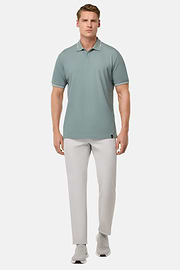 Cool Jade-Fresh Piqué Polo Shirt, Light Green, hi-res
